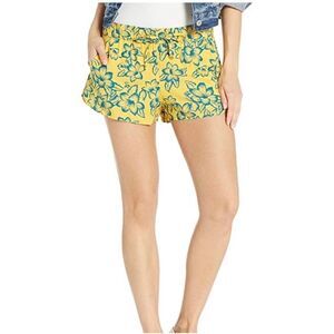 Vans Janek‎ yellow floral shorts, Size Small